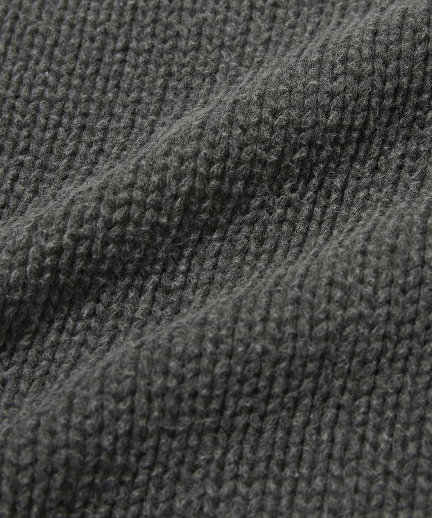 Suade Washed Knit Zip Up [Charcoal Gray]
