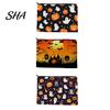 Compact Storage for Small Items Halloween Bag, with Pumpkin Ghost Print, Durable Canvas Cute Festive Zippered Pencil Case Large Capacity Makeup Pouch,