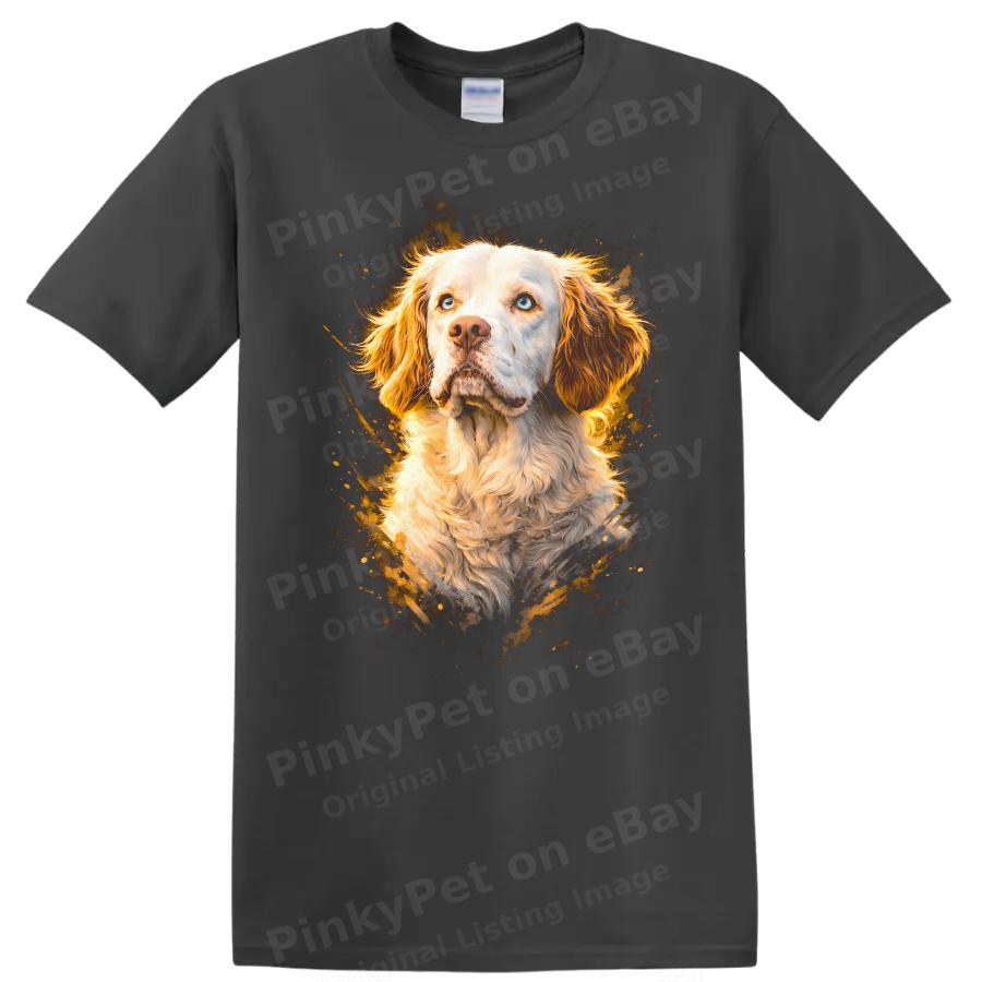 Dog Portrait T Shirt Golden Retriever Dog Lover Gift w/ Cute Tee