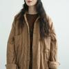 Johnature Women Vintage Jackets Turn-down Collar Long Sleeve Spring Coats Button Solid Color Female Jackets