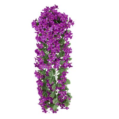 Piante artificiali da appendere alla parete, fiori finti, foglie, viti, decorazioni da giardino