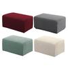 Premium Footstool Cover Stretch Removable Ottoman Slipcovers Pouf Soft