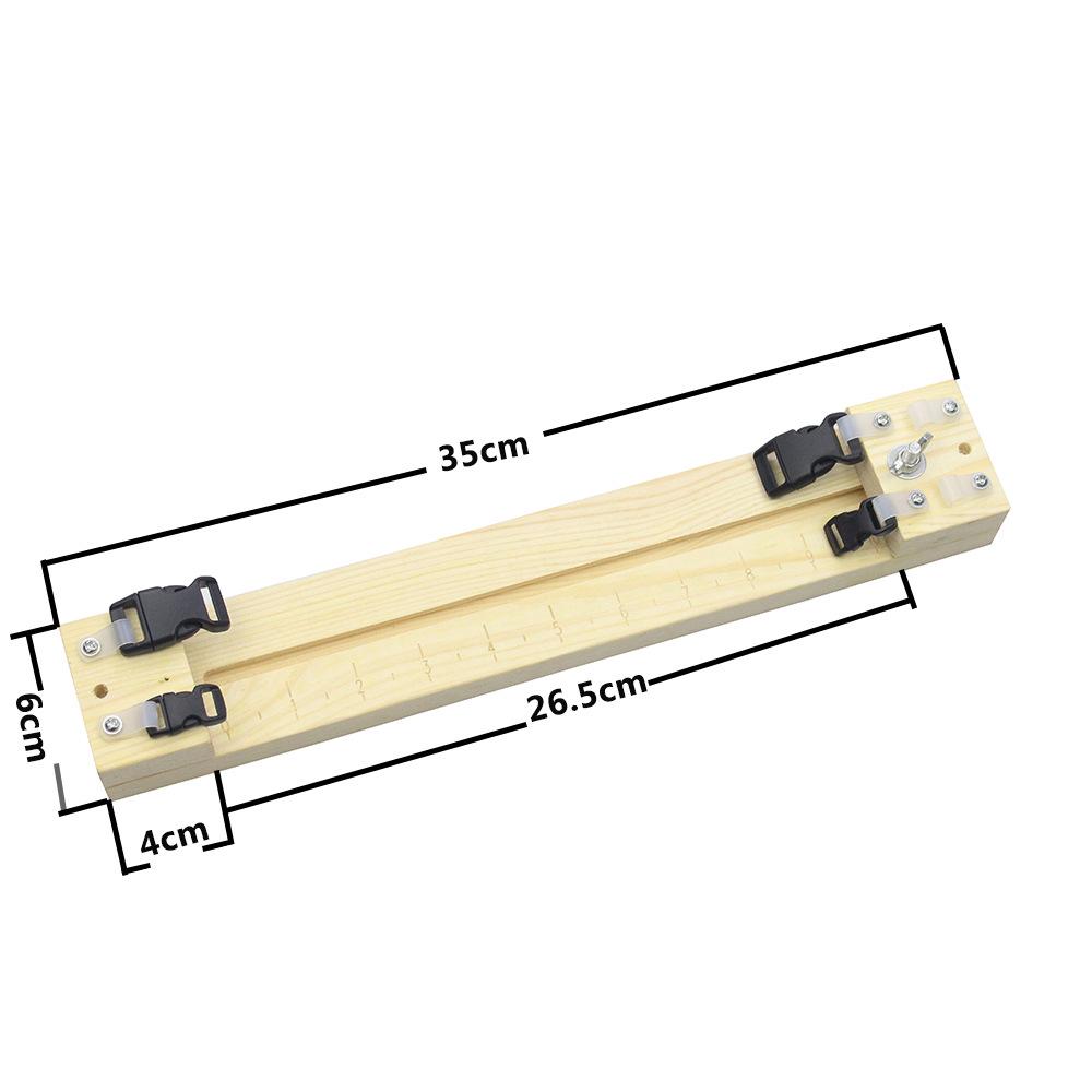 DIY Paracord Bracelet Weaving Tool Set with Steel Needle and Wood Frame