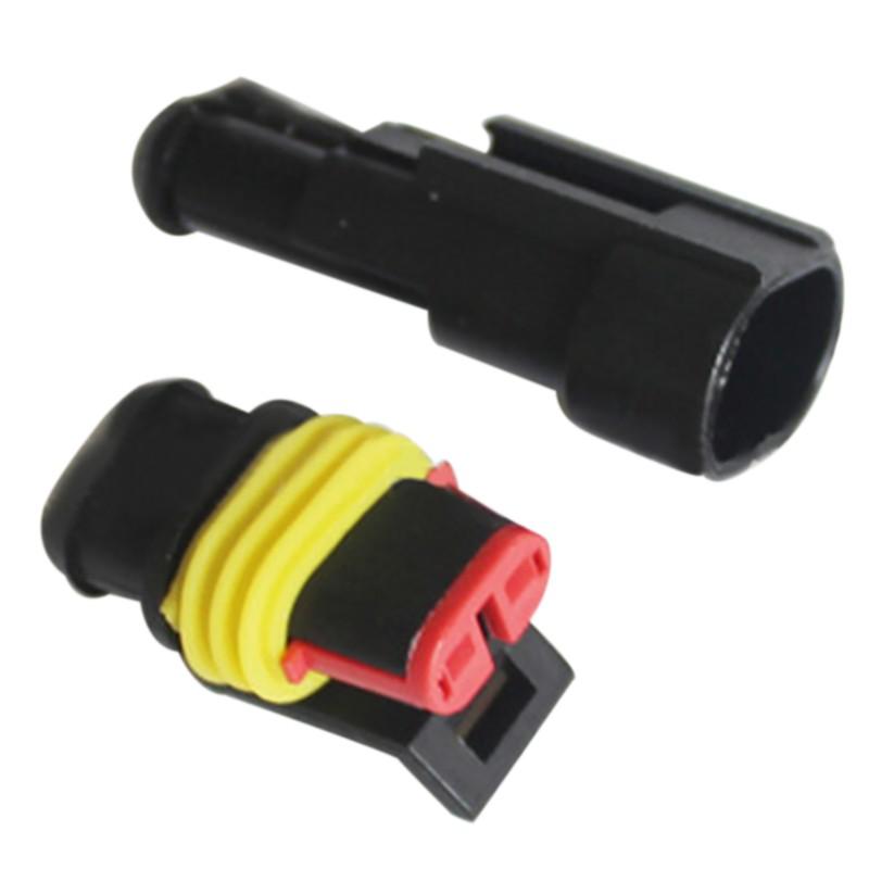 

New 2 3 4 Pin Waterproof Electrical Wire Connector Car Truck Terminal Plug 15 Sets