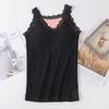 Autumn and Winter Bear Fairy Thermal Underwear Elastic Slim Bottom Vest Fleece Thickened Thermal Top Suspender Large Size