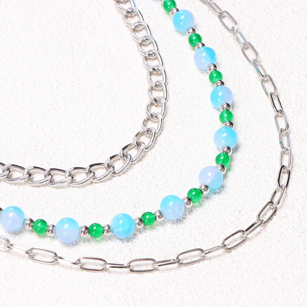 Vintage Cross Waist Chain Women's Hip-hop Chain Trouser Chain European and American Style Beaded Decorative Accessories Jeans Hanging Chain