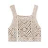 Women's Embroidered Knitted Camisole Top For Women, Loose Short Top