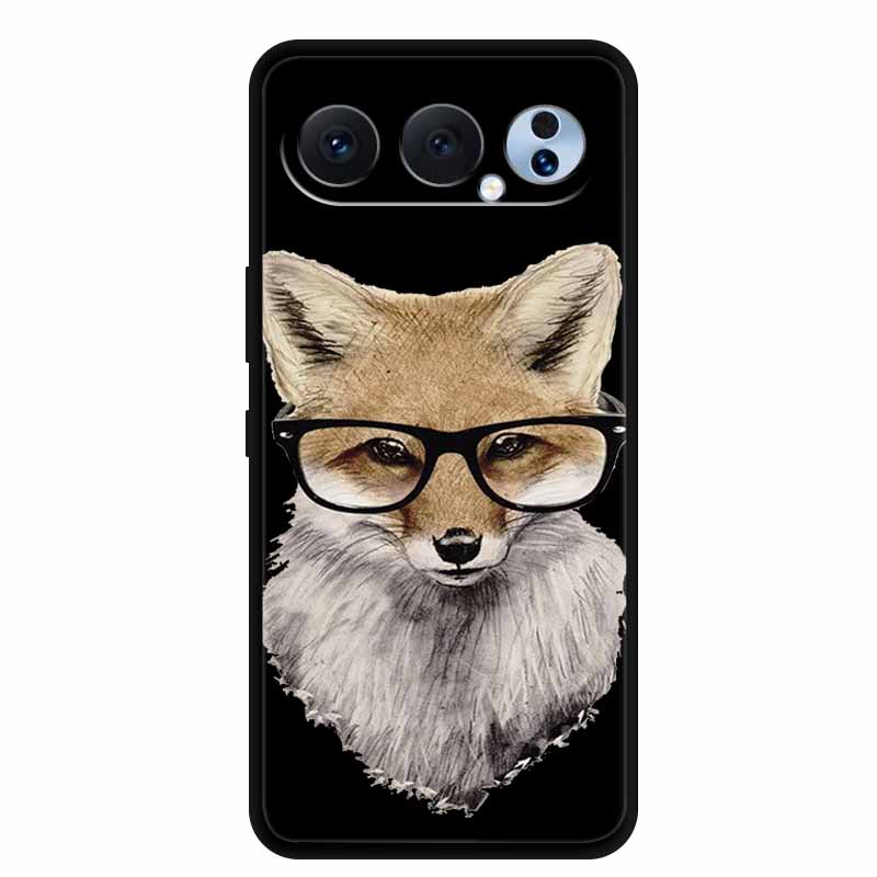 Black Silicone Case For Honor 500 Pro 5G Cases 6.55" Cartoon Animals Soft TPU Back Cover For Honor 500Pro 2025 Case Coque Fundas