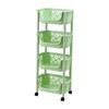 Movable Kitchen Storage Rack for Vegetables, Fruits, Spices, and Jars