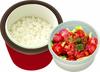 Asvel Cafe Bowl Lunch 500ml Mickey Minnie Red &