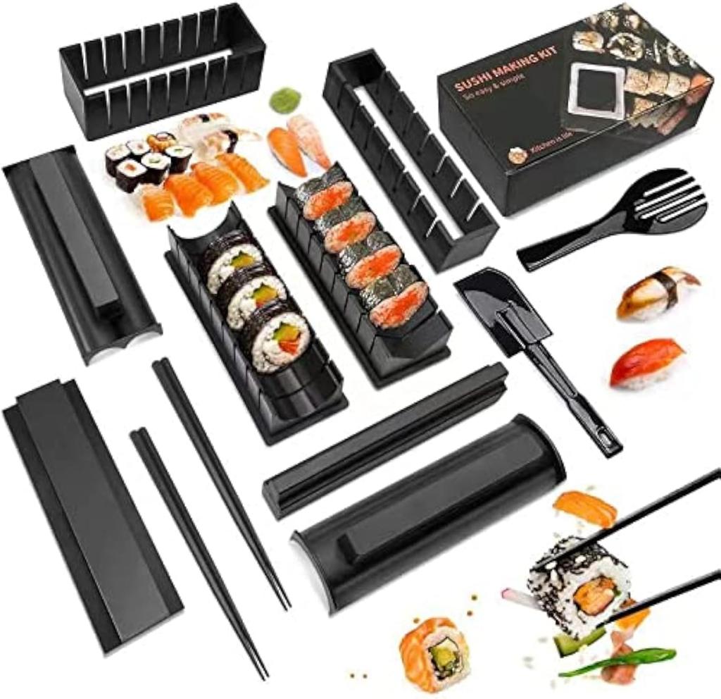 Multifunctional Sushi Maker Kit Complete Sushi Moulds Sushi Making Kit Rice Roll DIY Kitchen Set Suitable for Beginners