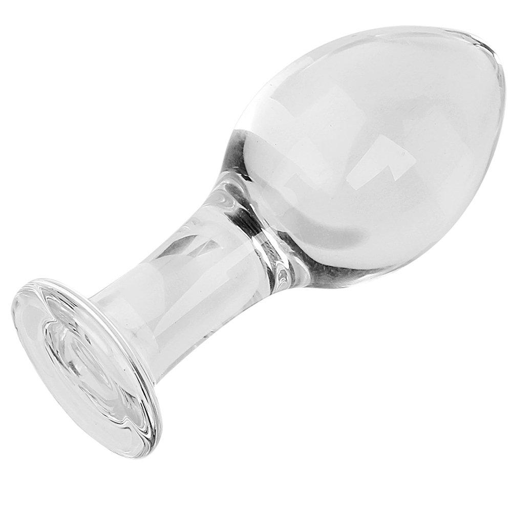 Anal Plug Glass Dildo Anal Beads Glitter Anal Pearl Anal Plug for Men Women Adult Goods 95CM45CM