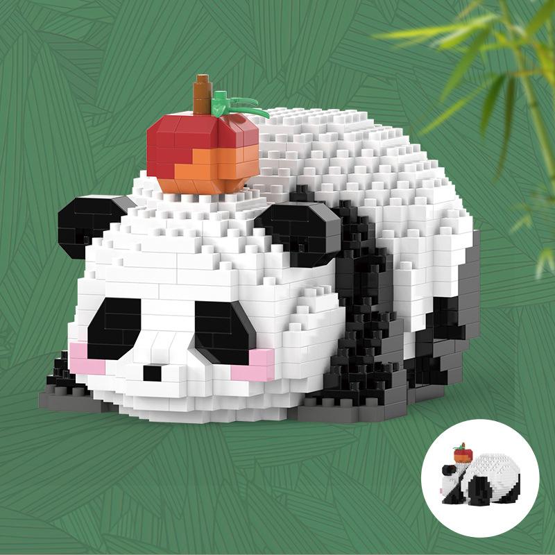 Panda 3d Constructor Micro Brick Small Particle Assembled Diamond Building Block for Children Boys 6 To 10 Year Games Child Gift