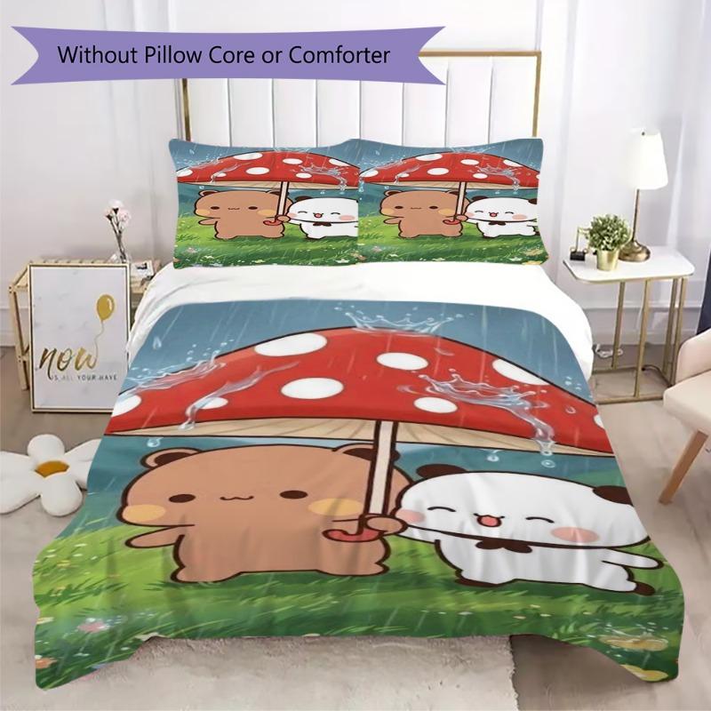 

Bubu Dudu Swing Bedding Set 3Pcs, Kids Duvet Cover with 2 Pillowcases, No Core(1 * duvet cover + 2 * pillowcase, without core) 135x200cm