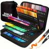 Levendige Dubbelzijdige Aquarel Markers – Kunstset voor Tekenen & Knutselen, Duurzame Plastic Behuizingen, Kerstcadeau