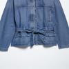 Women's European & American Style Belted Denim Jacket - Autumn 2026 Collection