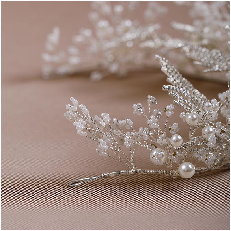 High-End Handmade Luxury Bridal Headband for Wedding Styling