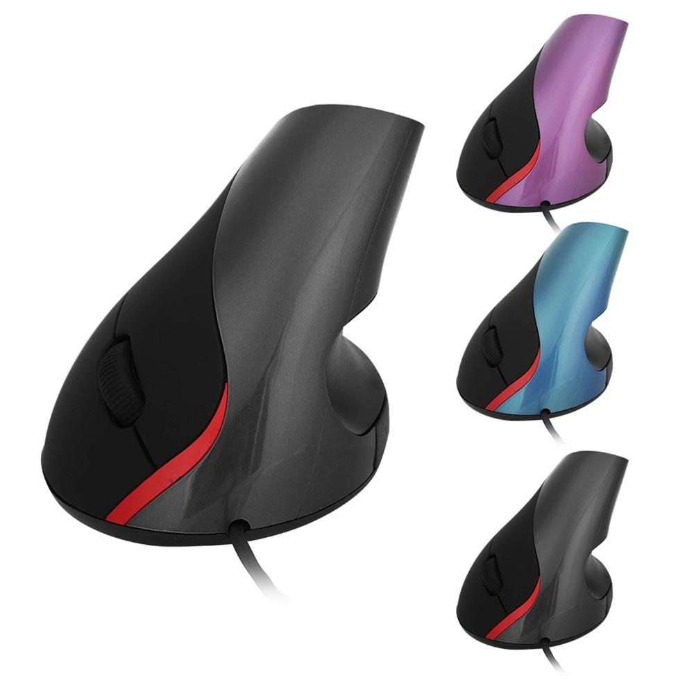 Vertical Shape USB Wired Mouse 1600DPI Computer Mice Multifunction Vertical Mouse  Computer Use