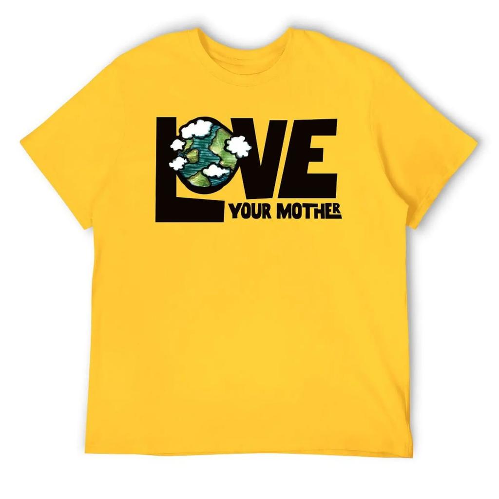 Mother's Day Love Your Mother Earth Men's Triblend Fresh T-shirt Sport T-shirts Hipster Sarcastic Fitness Eur Size