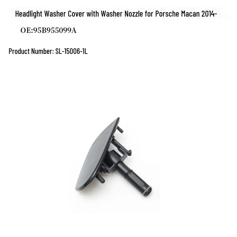 Headlight Washer Cover & Nozzle for 95B955099A/95B955100A
