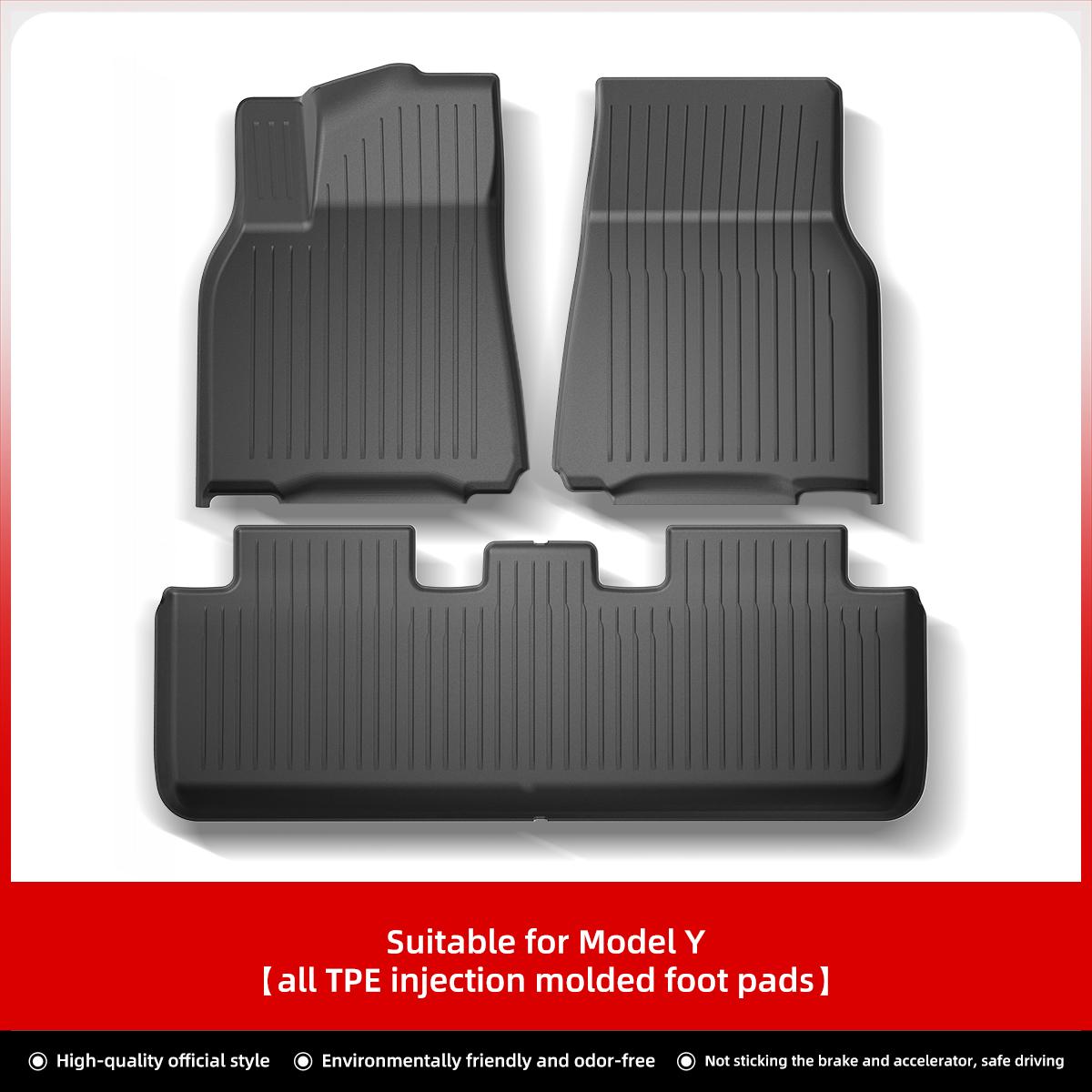 

LUCKEASY для Tesla Model Y напольный коврик TPE водонепроницаемый износостойкий защитный коврик модель 3 подставка для ног аксессуары для салона автомобиля