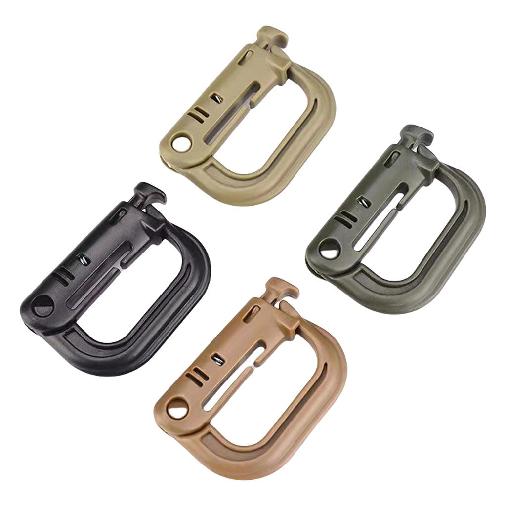4pack Durability Outdoor Backpacks Clip Versatiles Portables Storage Mount Hook for Outdoor Activity
