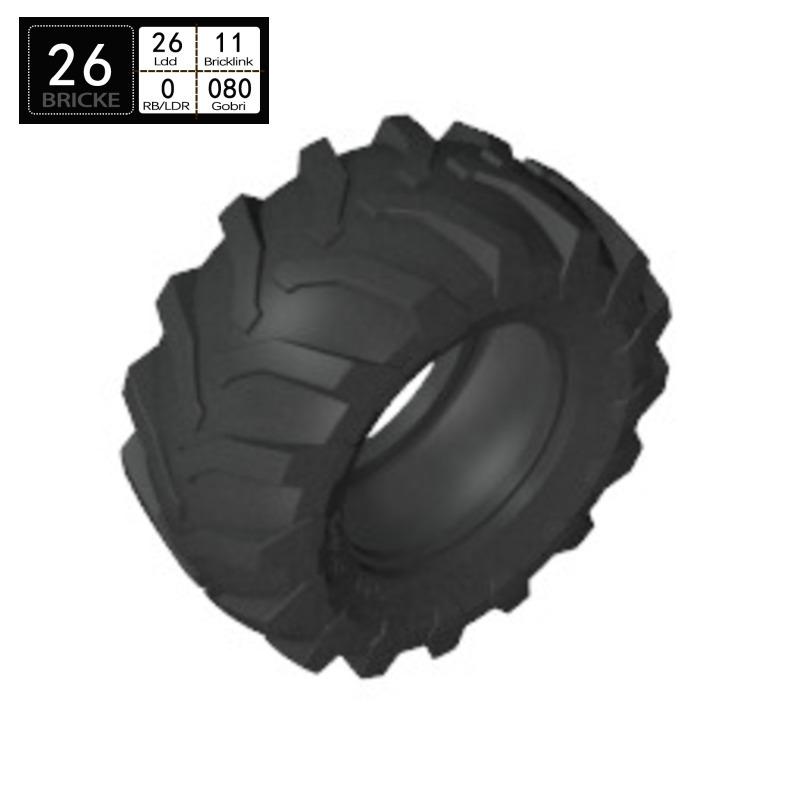 Brick Guest 70695 Building Blocks: 56x26mm Tires Compatible with LEGO MOC Accessories Piece