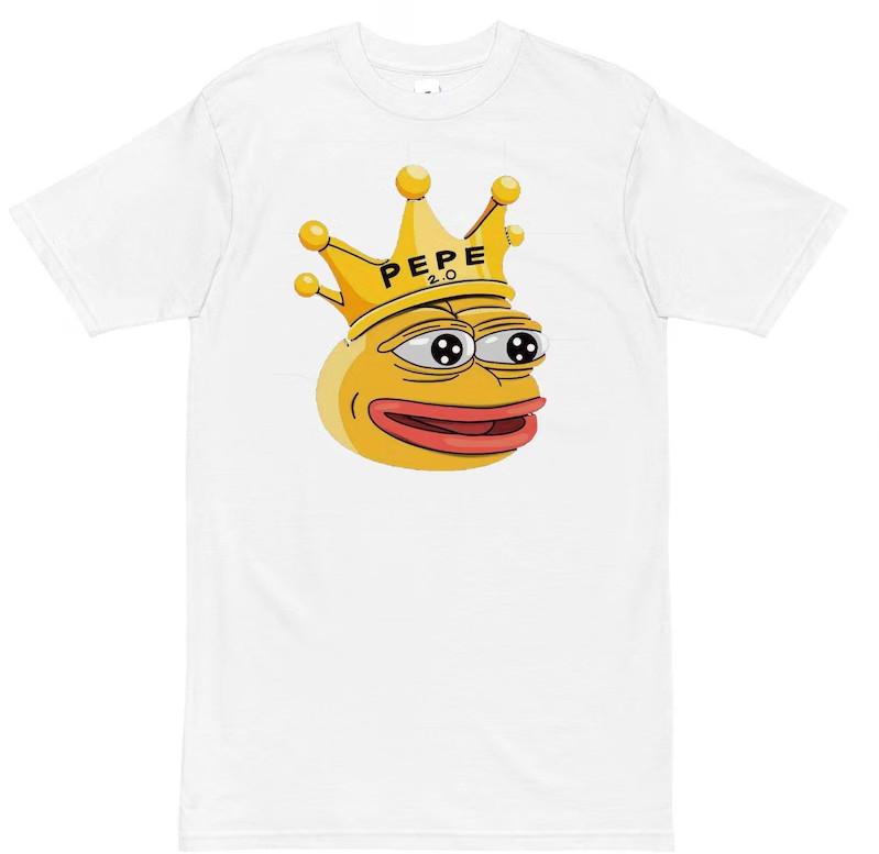 

New T-Shirt Unisex Pepe 2.0 Meme Coin T-Shirt 4XL