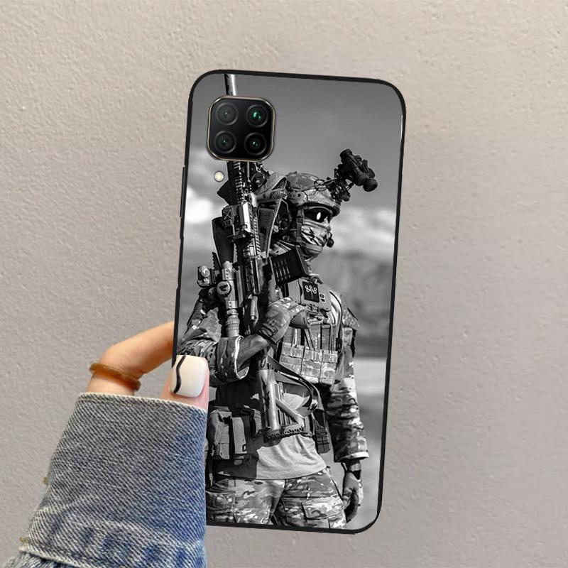 Military Army Special Forces For Huawei Nova Y70 Y90 Y60 Y73 Y72 Y61 Y91 12s 12i 11i 8i 9 10 SE P40 Lite P60 P30 Pro Case