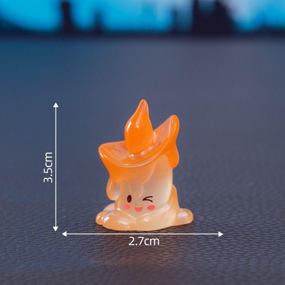 Creative Colored Halloween Candle Figurine Mini Resin Mini Candle Ornament DIY Decorations Funny Candle Statue Ghost Festival