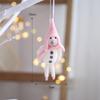 Festive Snowman Christmas Scene Plush Decoration Mini Ornament Holiday Supplies