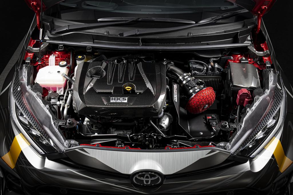 HKS Carbon Fiber Fuse Box Cover for GXPA16 GR Yaris G16E-GTS 70026-AT007