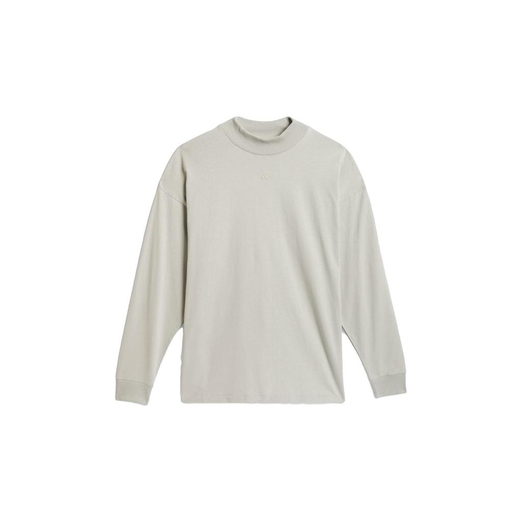 Adidas Half High Neck Solid Color Breathable Pullover Long Sleeve T-Shirt Unisex Tops IN9563