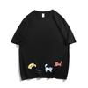Cotton Short-sleeved T-shirt Women's Loose Cartoon Lazy Style Niche Design Sense Versatile Half-sleeved Trendy T-shirt Top Summer