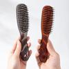 Portable Transparent Boar Bristle Comb Anti-Frizz Fluffy Hair Comb Scalp Massage Comb for Women with Long Hair