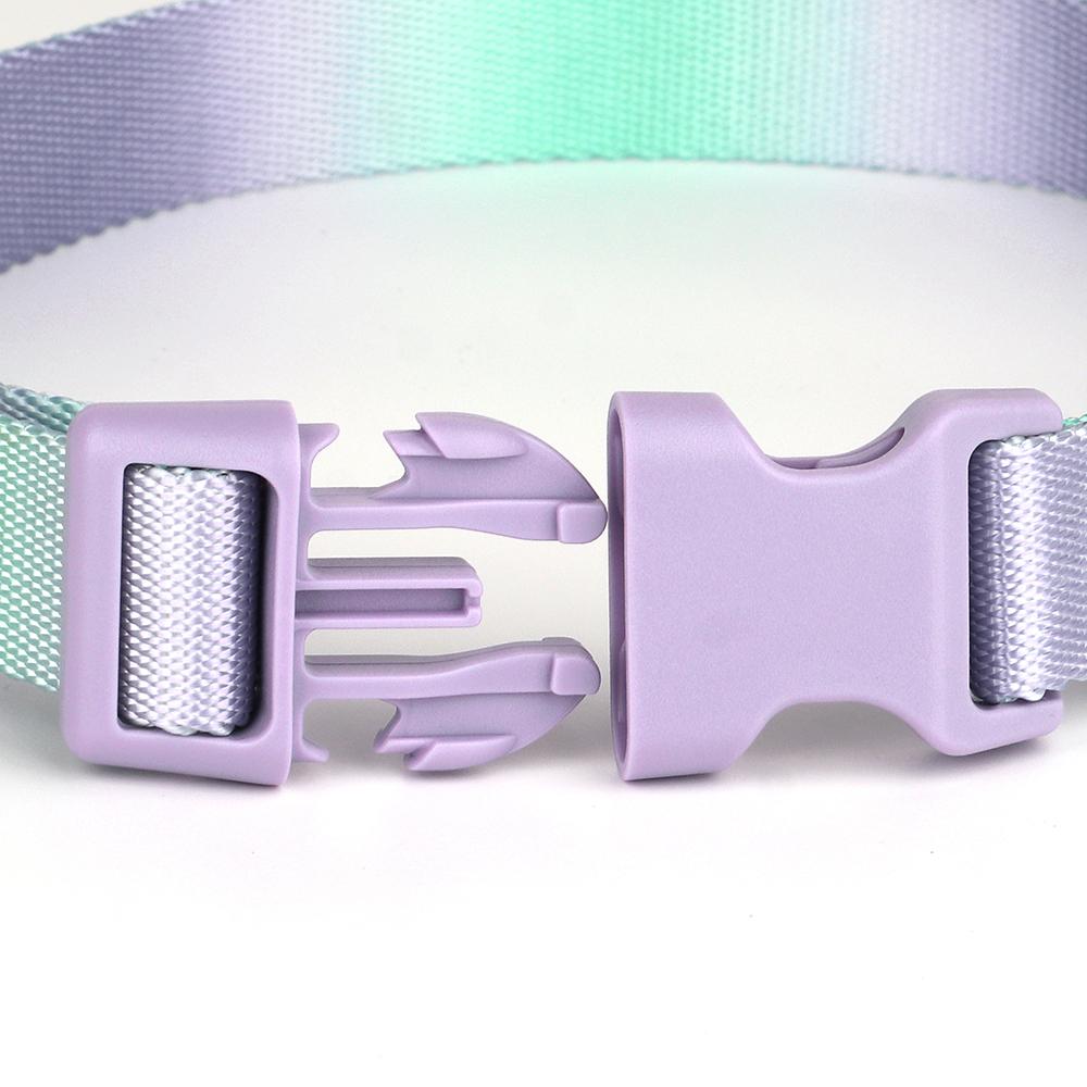 Colorful Print Nylon Dog Collar Macaron Adjustable Pet Collars For Small Medium Large Dogs Chihuahua Pug Dog Accessories