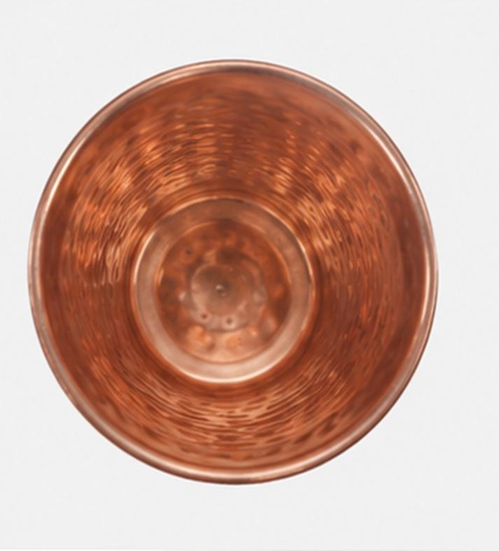 TreegoArt 100% Pure Traditional Handcrafted Copper Hammered Drinking Glass Use In Hotels, Restaurants And Kitchenware