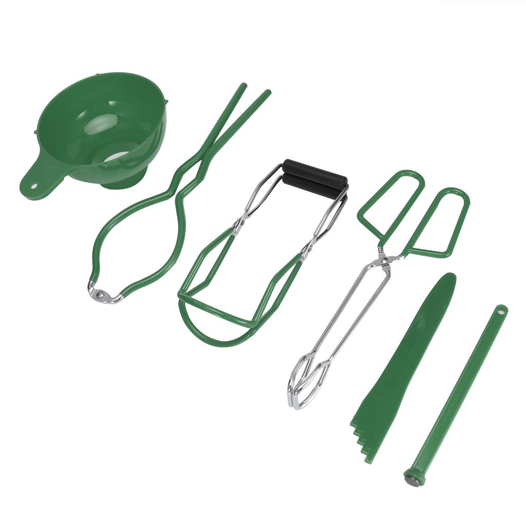 6PCSCelsiusSet Canning Kit Non Slip Food Tongs Jar Lifter Jar Wrench Lid Lifter Funnel Measurer Set