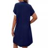 Round Neck Floral Loose T-shirt Dress