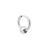 Neutral and simple wind titanium steel earrings, versatile small earrings for male and female couples, stainless steel round bead earrings earclips