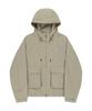Wacky Willy Basic Cotton Hooded Windbreaker Beige