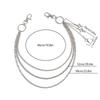 Punk Mehrschichtig Metall Stern Kreuz Anhänger Hosenkette Hip Hop Taille Schlüsselanhänger Jeans Kette Damen Trendiger Schmuck Zubehör Geschenke