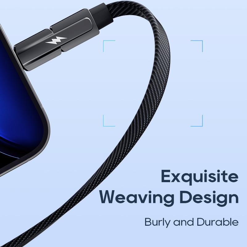 KUULAA 2 In 1 60W PD Data Cable Fast Charging Cable USB C To Type C/Lighting Suitable for Iphone Samsung Xiaomi Fast Charging