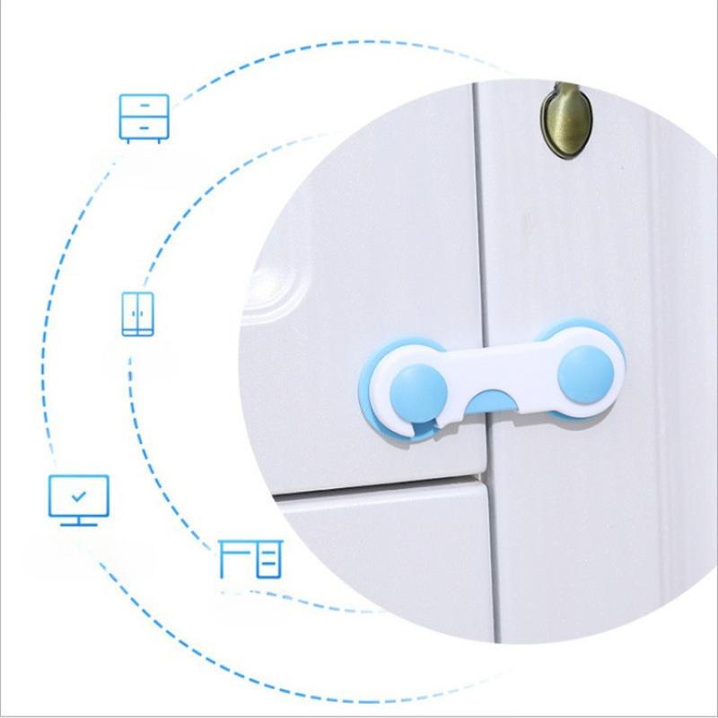 1PC Baby Proofing Locks For Kitchen Cabinets And Drawers Child Safety Straps For Refrigerators And Wardrobes Adjustable Furniture Security Clips KTY