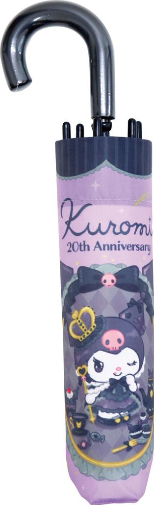 Kuromi Folding Purple Umbrella, 53cm, Hand-Open, Sanrio, Cute, Black,
