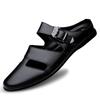 Summer 2025 New Fashion Genuine Leather Casual Men Sandals Fashion Men's Slippers Soft Non-Slip Comfortable Outdoor Sandalias