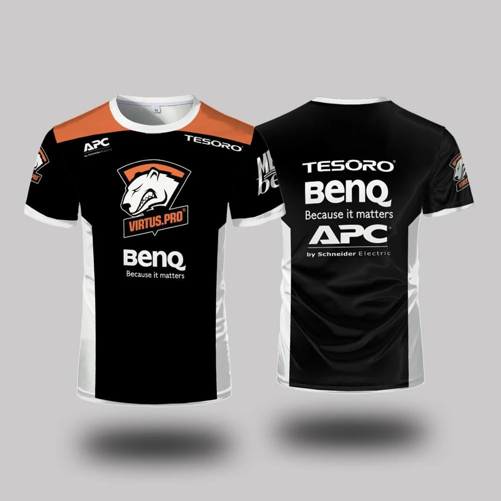 Virtus.Pro Esports Club Uniforms Summer Outdoor Men's And Women's Sport Breathable T-Shirt Loose Daily Casual Round Neck Clothes