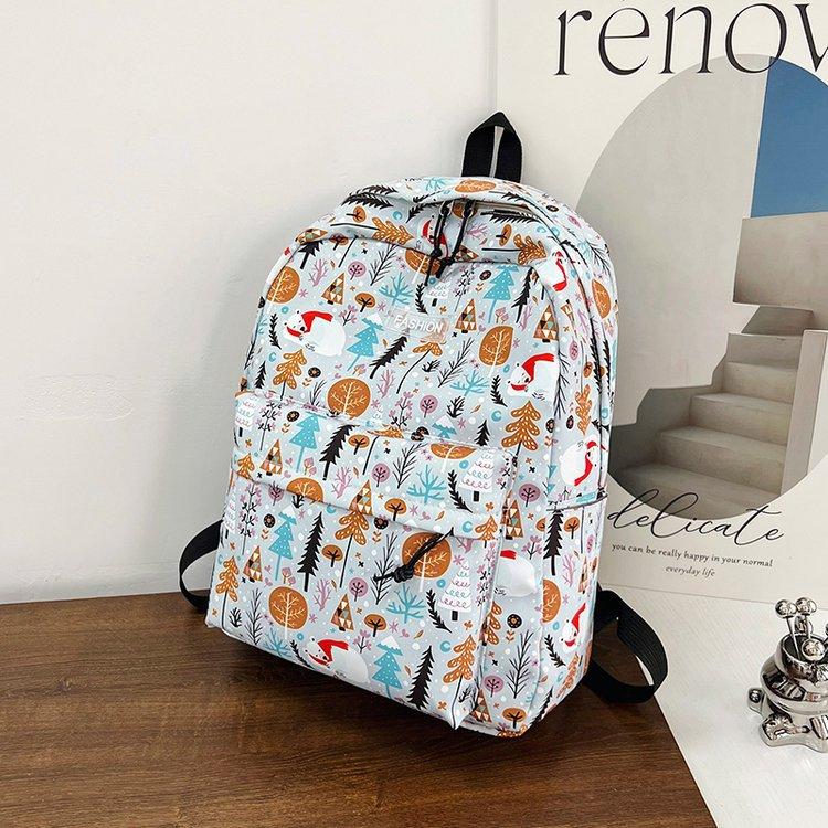 

Маленький свежий рюкзак для девочки новый нишевый арт маленький цветочный школьный рюкзак студенческий дорожный рюкзак женский average size