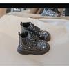 Autumn New Arrival: Girls' Fashion Patent Leather Martin Boots, Korean Style Low-Cut Versatile Ankle Boots