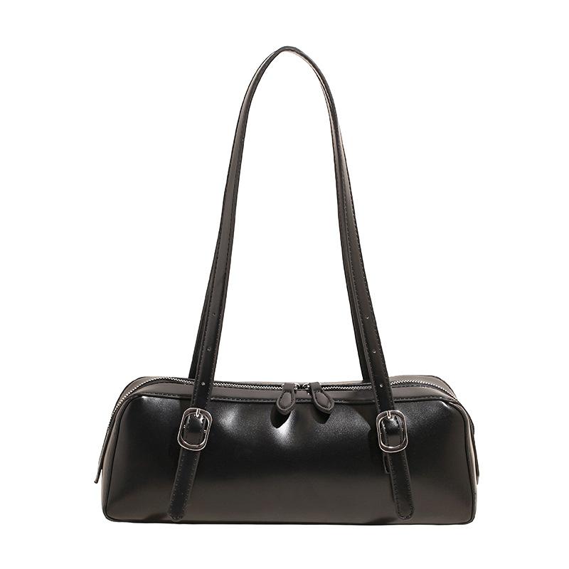 

Light luxury niche high-end portable baguette bag women s 2 new trendy shoulder bag fashionable versatile armpit One size fits all чорний
